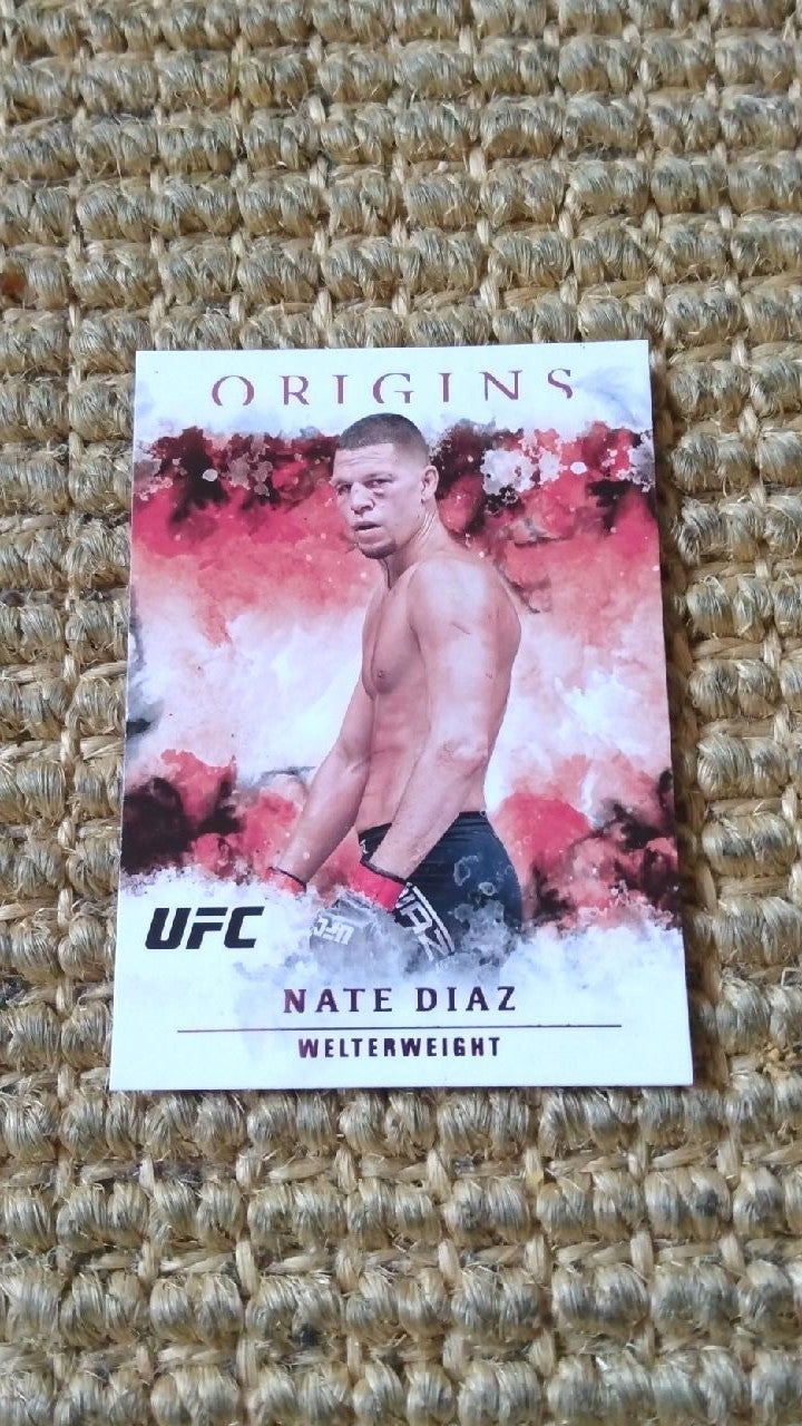 2021 Panini UFC Chronicles Origins Nate Diaz PINK PARALLEL