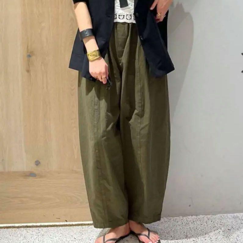 curensology Cotton Linen Drawstring Pants