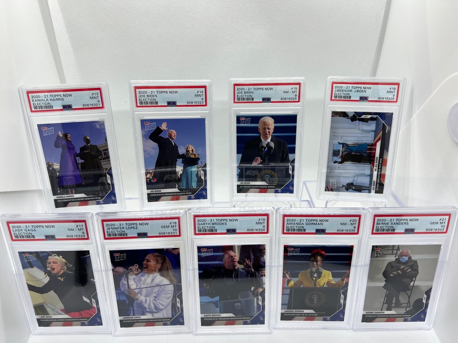 2020-2021 Topps Now Election - Complete Set **PSA Graded**