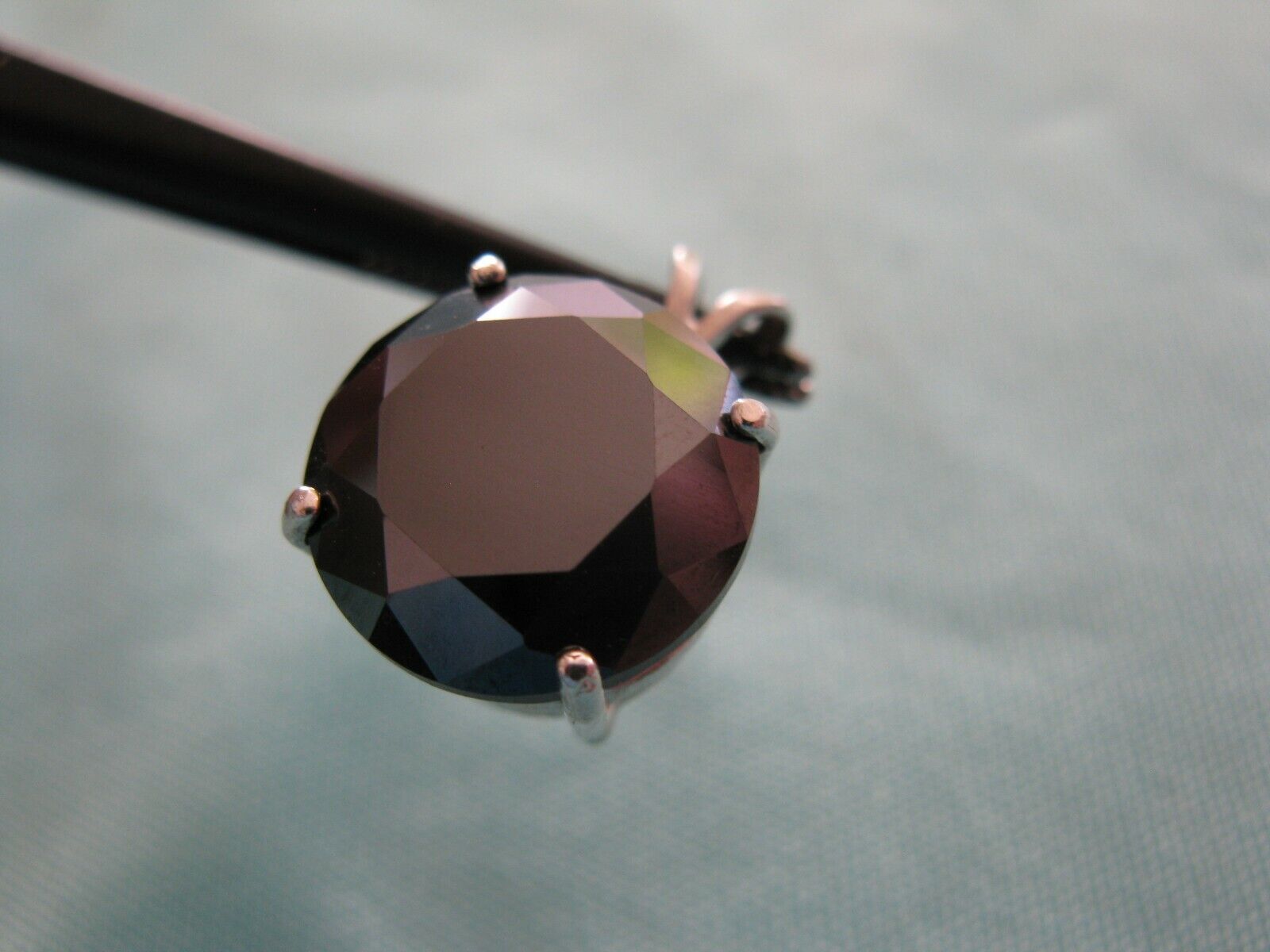 8.55ct REAL NATURAL BLACK DIAMOND NECKLACE*CERTI FICATE*FREE DIAMOND TESTER