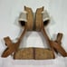 Bernardo Reagan Frayed Canvas & Leather Platform Sandals with Cork Block Heel 9