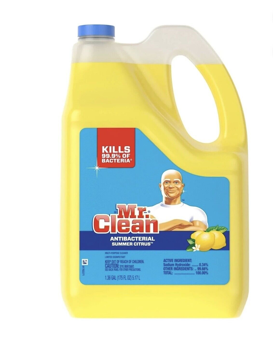 Mr. Clean Antibacterial Cleaner Summer Citrus Scent 1 Gallon (1)