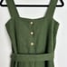 Linenfox Jumpsuit in Forest Green Size XS