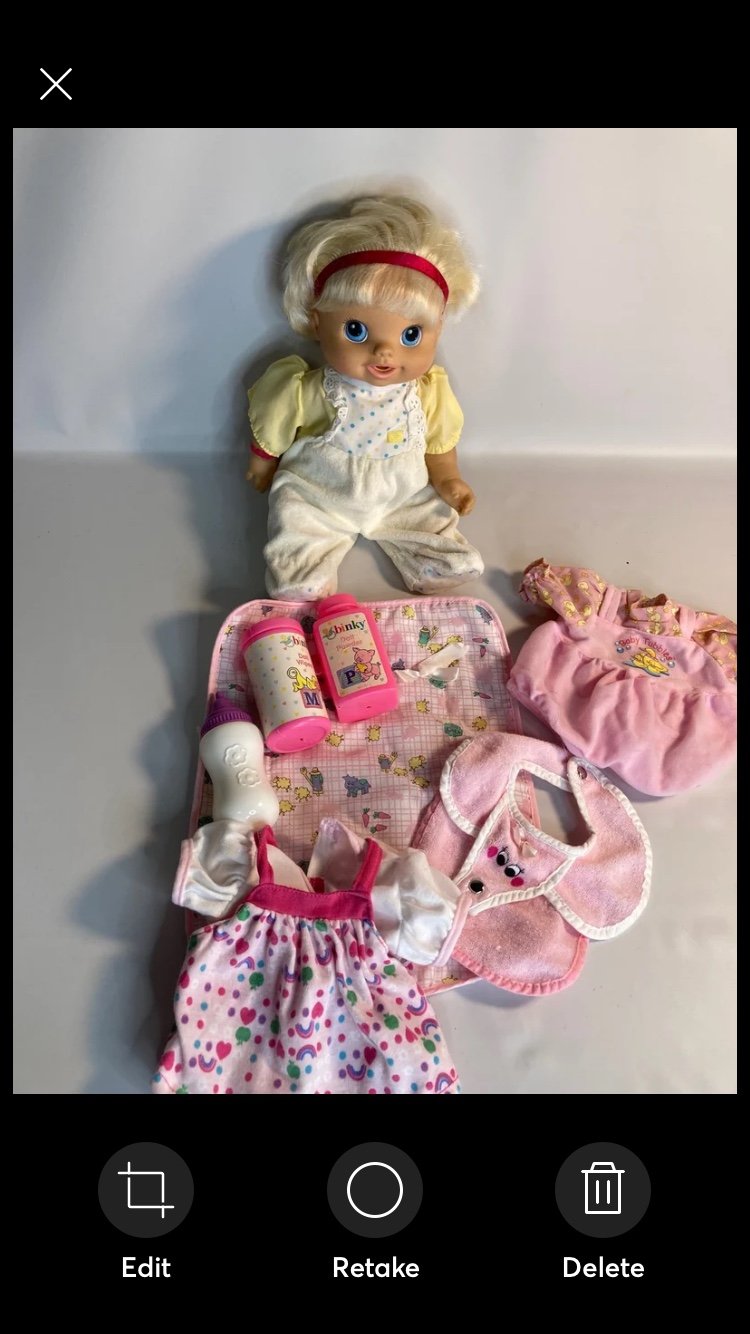 Baby alive babydoll interactive and clothes lot