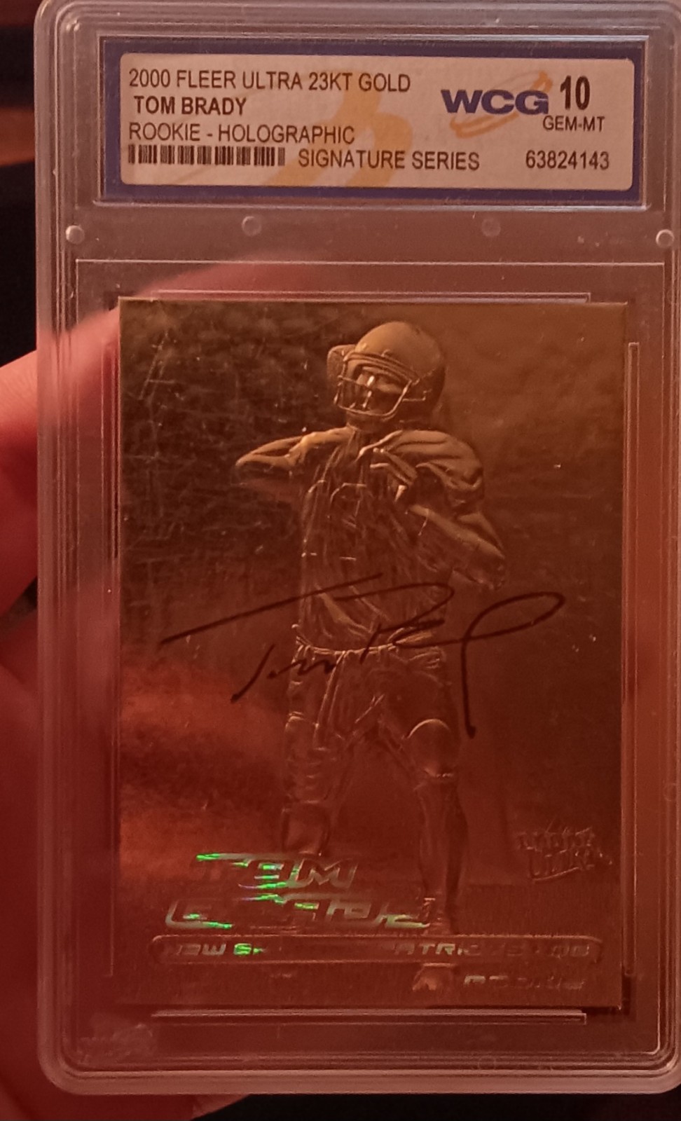 Tom Brady Gold Graded Sports Card
