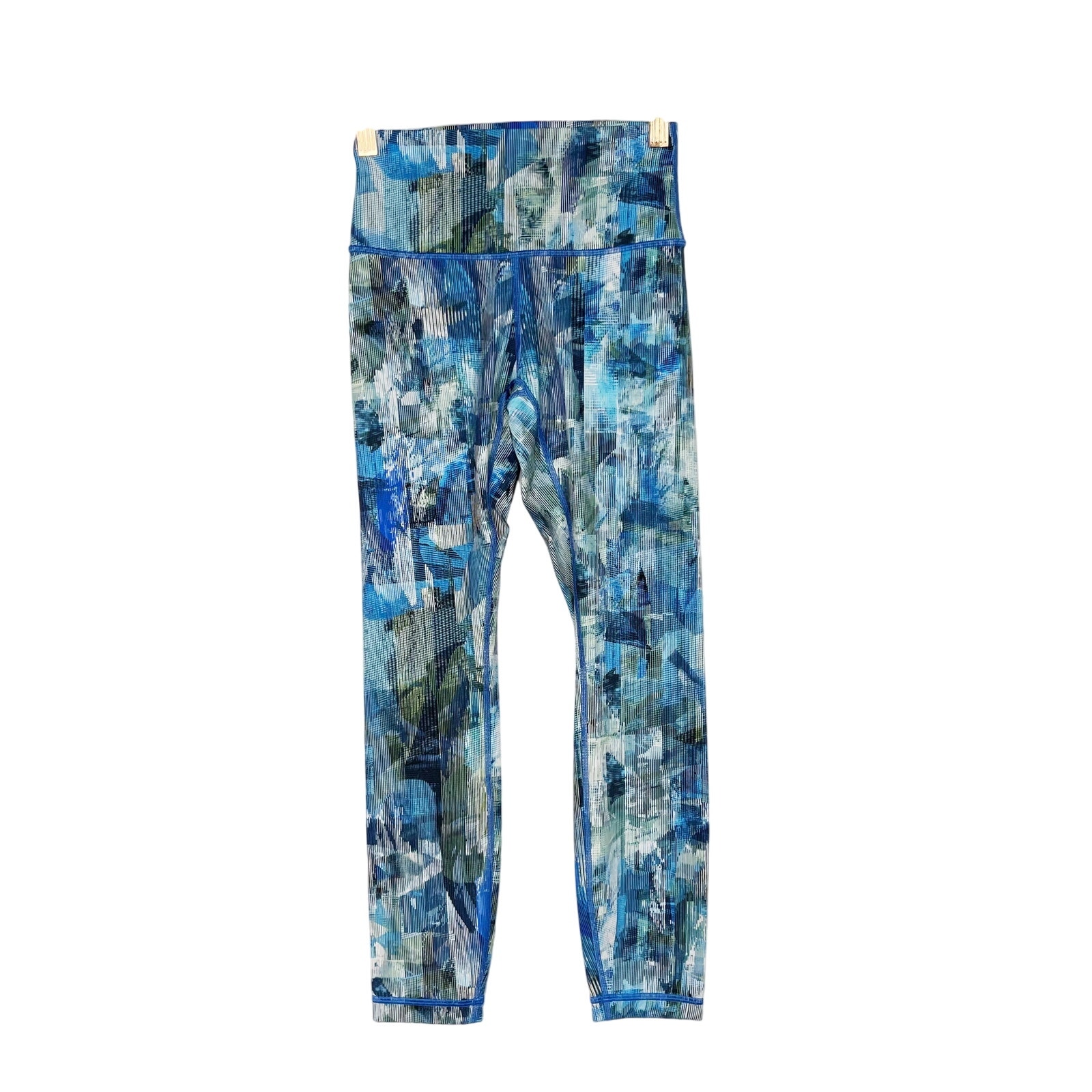 Lululemon Womens Size 4 Wunder Under Hi-Rise 7/8 Tight 25 Sun Dazed Multi Blue