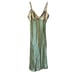 Vintage Womens Medium Satin Floral Peignoir Slip Nightgown