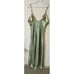 Vintage Womens Medium Satin Floral Peignoir Slip Nightgown