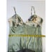 Vintage Womens Medium Satin Floral Peignoir Slip Nightgown