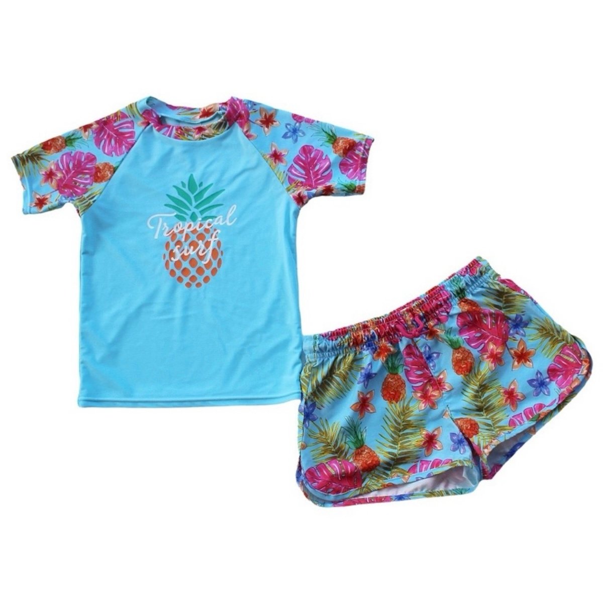 Zara Tropical Print Swim Shorts Set Size 8/9