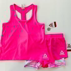 Reebok | Racerback Two-in-one Shorts Bundle Neon NWT L 10/12