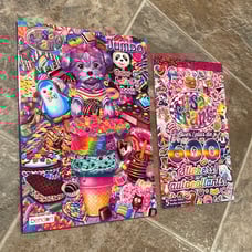 Lisa Frank Holiday Jumbo Color & Activity Book & Sticker Book Over 600 Stickers