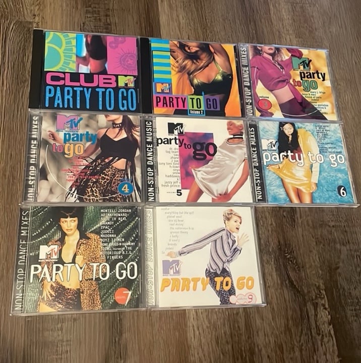 MTV Party To Go CD Collection Volumes 1-7 & 9 - 90s Dance Party Essentials!