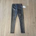 7 For All Mankind Faux Leather Leggings Womens Small Snakeskin High Rise