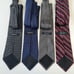 DKNY Men's Neck Ties Lot Of 4 100% Silk Red Stripes Gray Blue