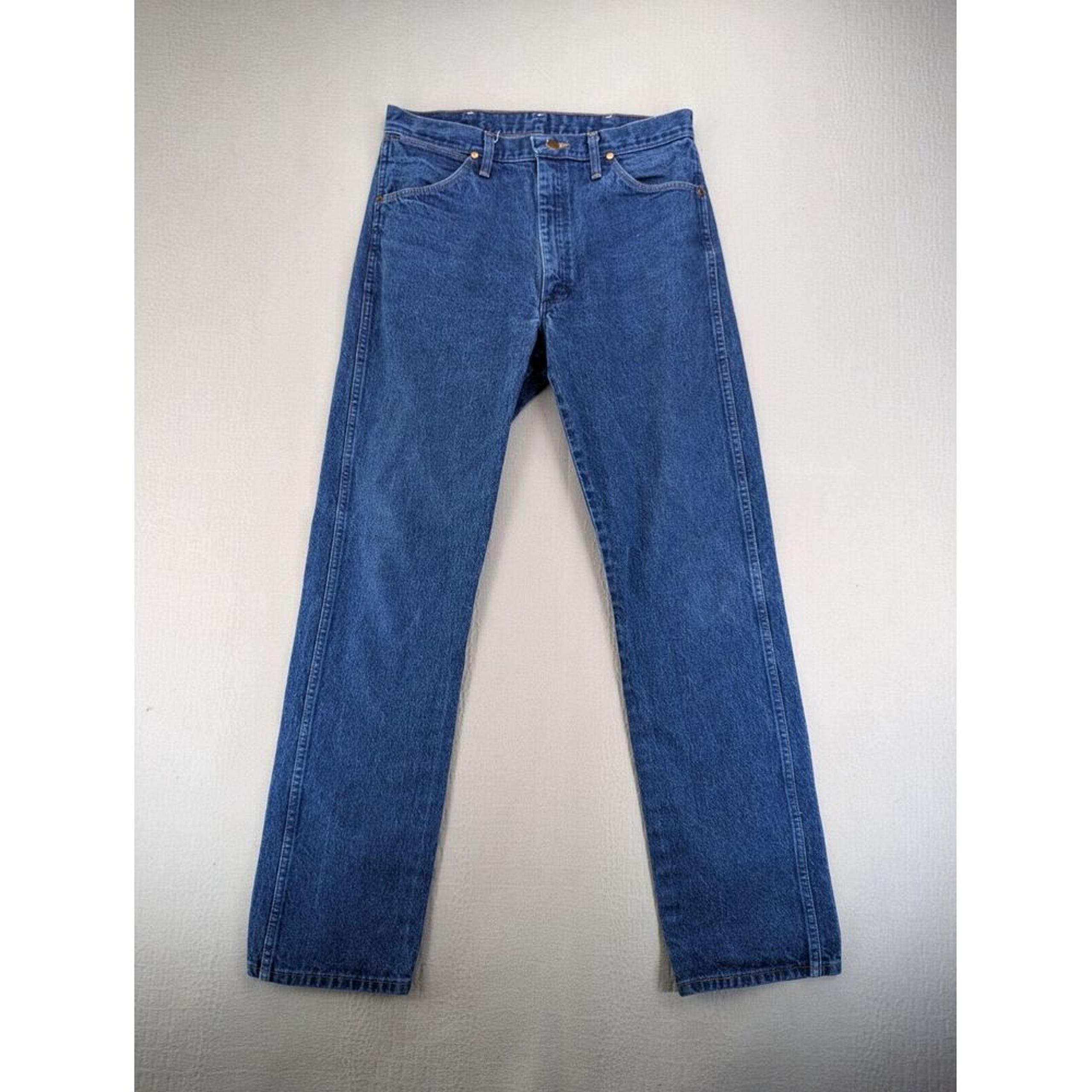 Wrangler Jeans Mens Size 34 Blue Denim Relaxed Fit Classiccore 13MWZ