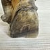 Vintage Wood N Max 1977 Candle Bearded Old Man Green Hat Smoking Pipe 6.5” Waxed