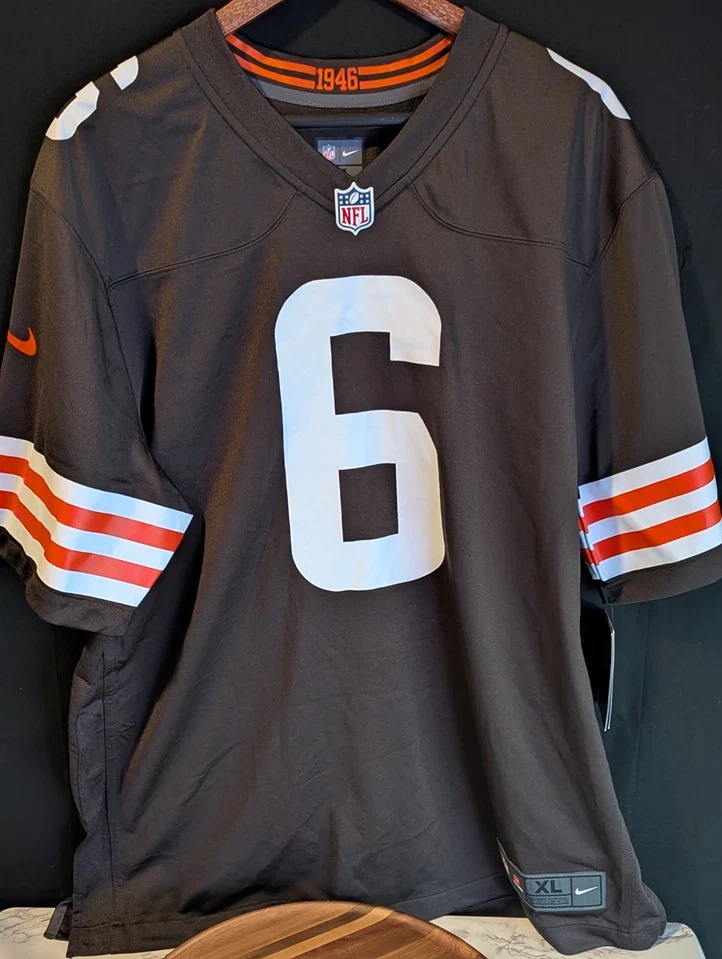 Cleveland Browns Baker Mayfield #6 Jersey Mens Size XL Nike NFL On Field
