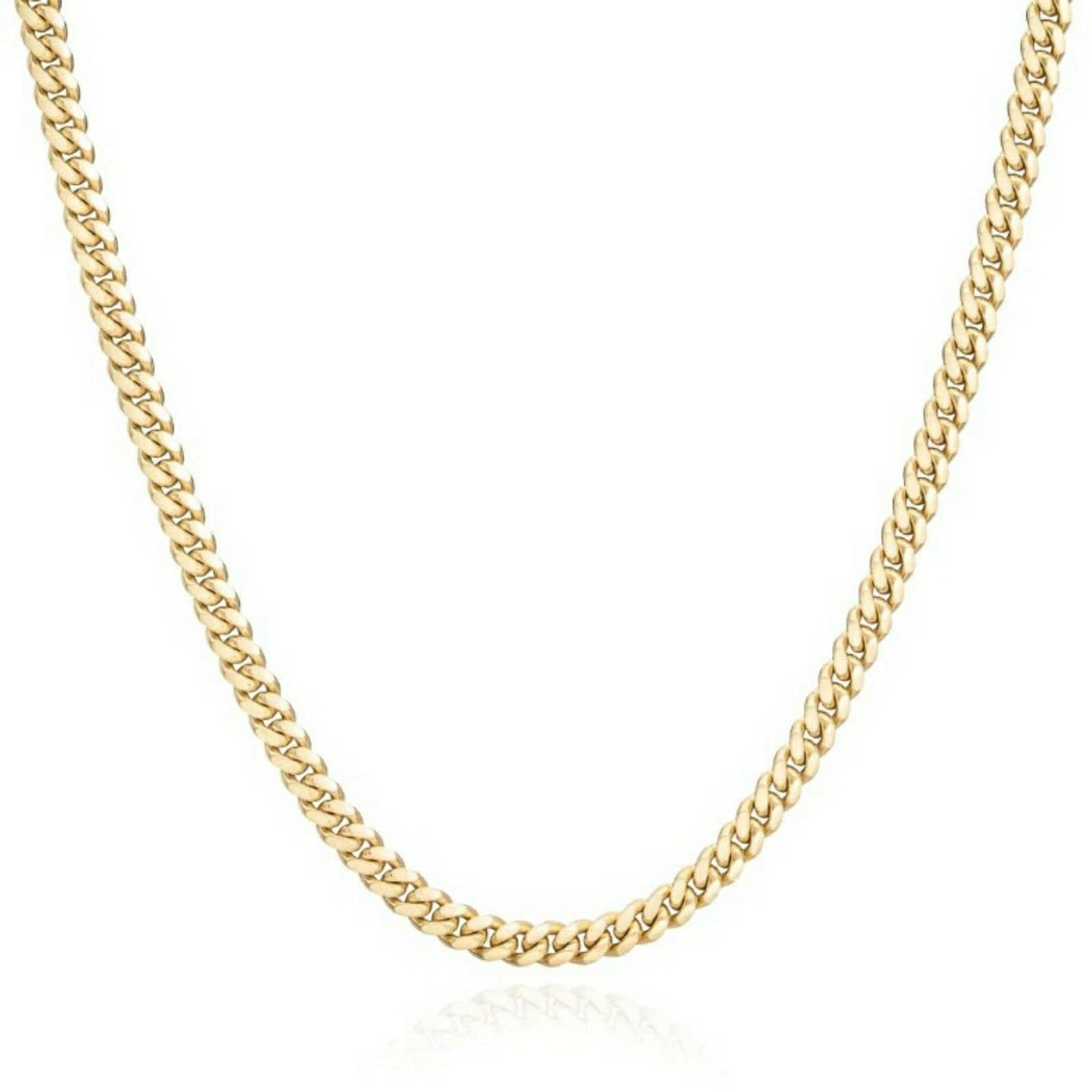 18K YELLOW GOLD UNISEX 26 INCH MIAMI CUBAN LINK CHAIN NECKLACE