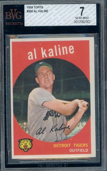 1959 Topps #360 Al Kaline top BVG 7 NM