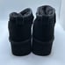 CUSHIONAIRE Women's Genuine Suede Cozy Mule Platform +Memory Foam 5 BLACK