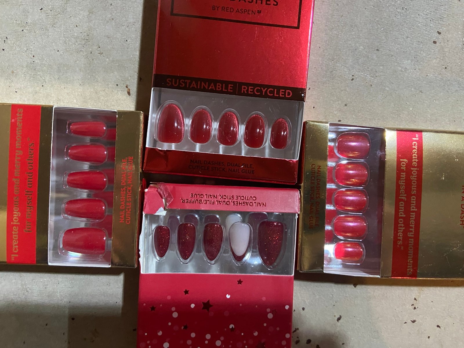 Red Aspen bundle 4 Nails