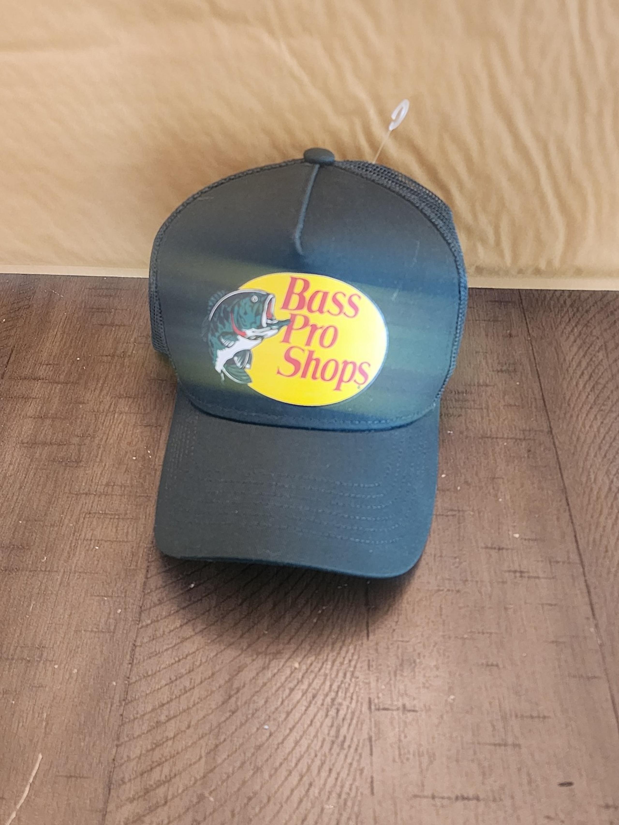 Authentic Bass Pro Shop Green Trucker Hat Mesh Snapback Adjustable Baseball Cap