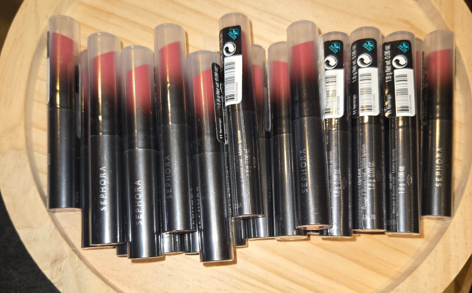 Lot of 22 Sephora Lip Last Lip Color shade Flamingo