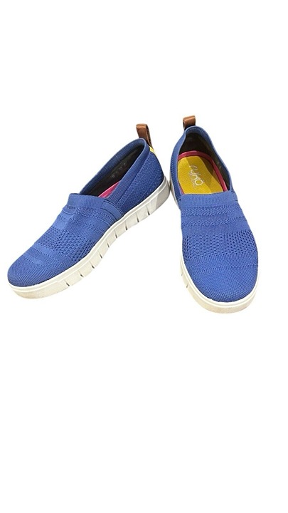 Ryka Hera Slip on Shoes Sneakers Loafers Blue Knit Women Size 8