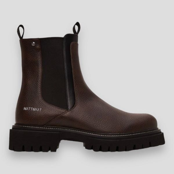 Matt And Nat Boot Women’s 10 Brown ZUKE WOMEN'S VEGAN CHELSEA Pull On Classic