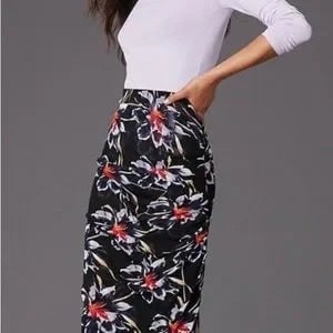 DVF NWT Side Cinch Floral Skirt