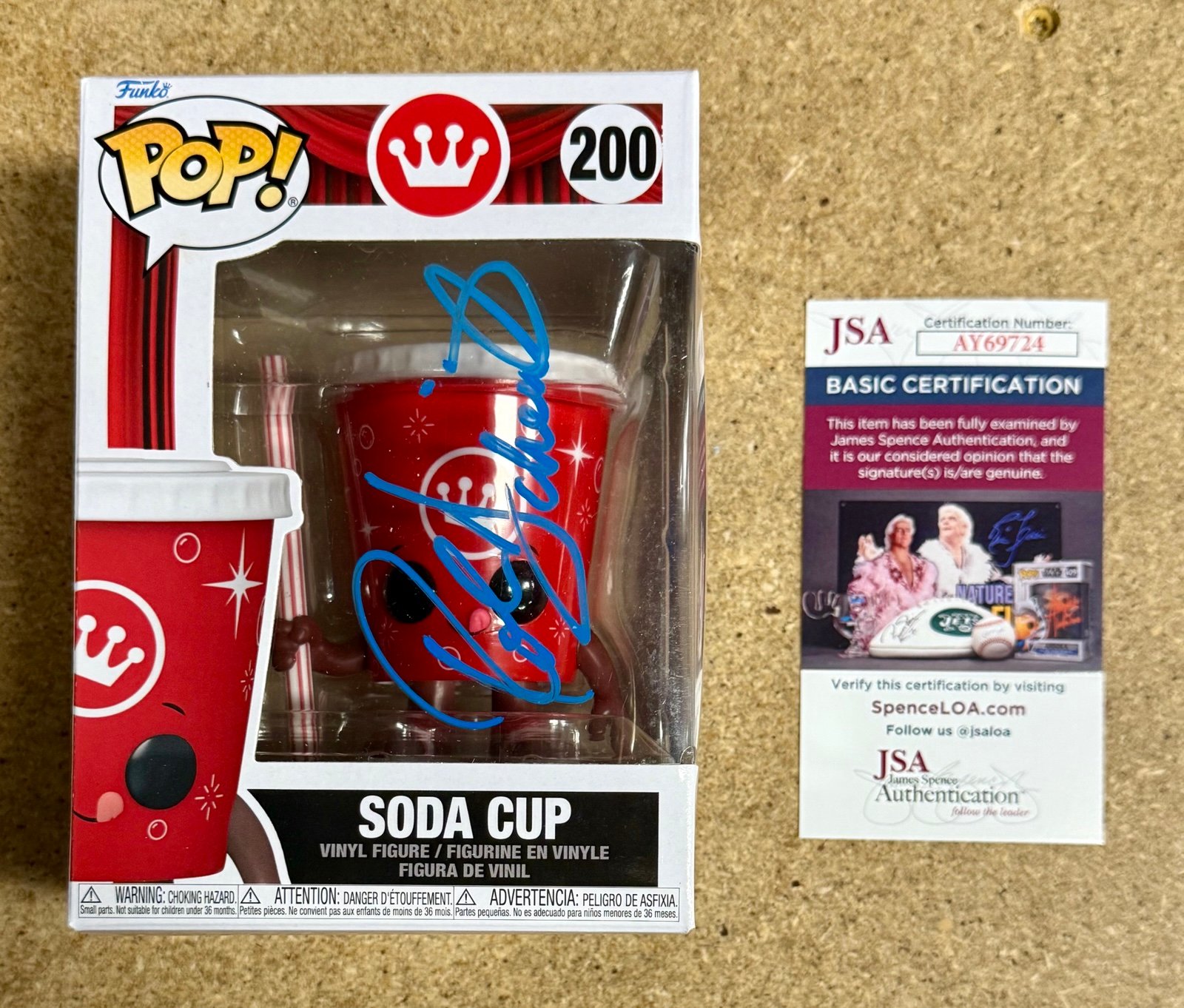 Rob Schneider Signed Movie Theater Soda Cup Funko Pop! #200 With JSA COA