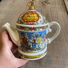 Vintage Sadler Teapot Christmas 1994