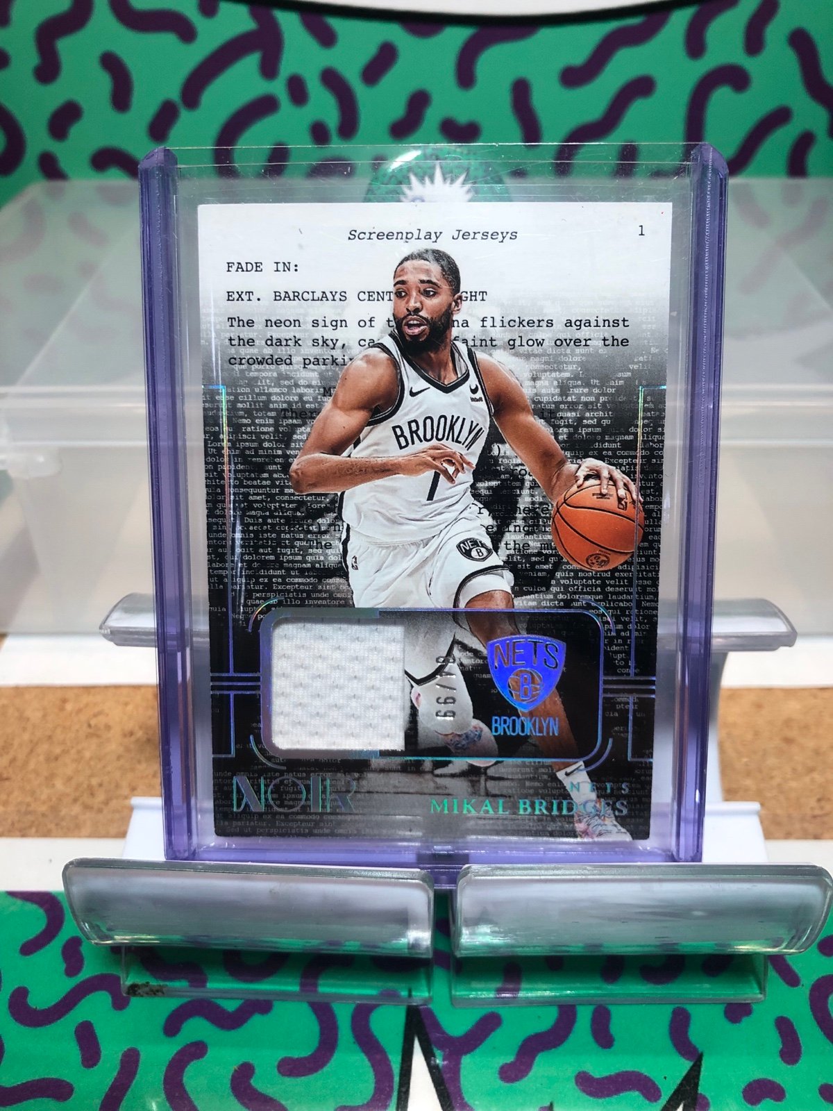 2023-24 Panini NOIR Basketball Screenplay Jerseys Mikal Bridges /99