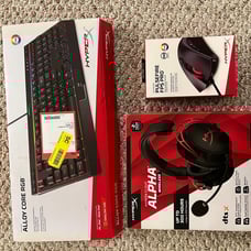 Set of HyperX Gaming Accessories