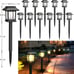 Solar Lights Outdoor,12 Pack Waterproof Solar Garden Lights, Auto On/Off