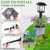 Solar Lights Outdoor,12 Pack Waterproof Solar Garden Lights, Auto On/Off