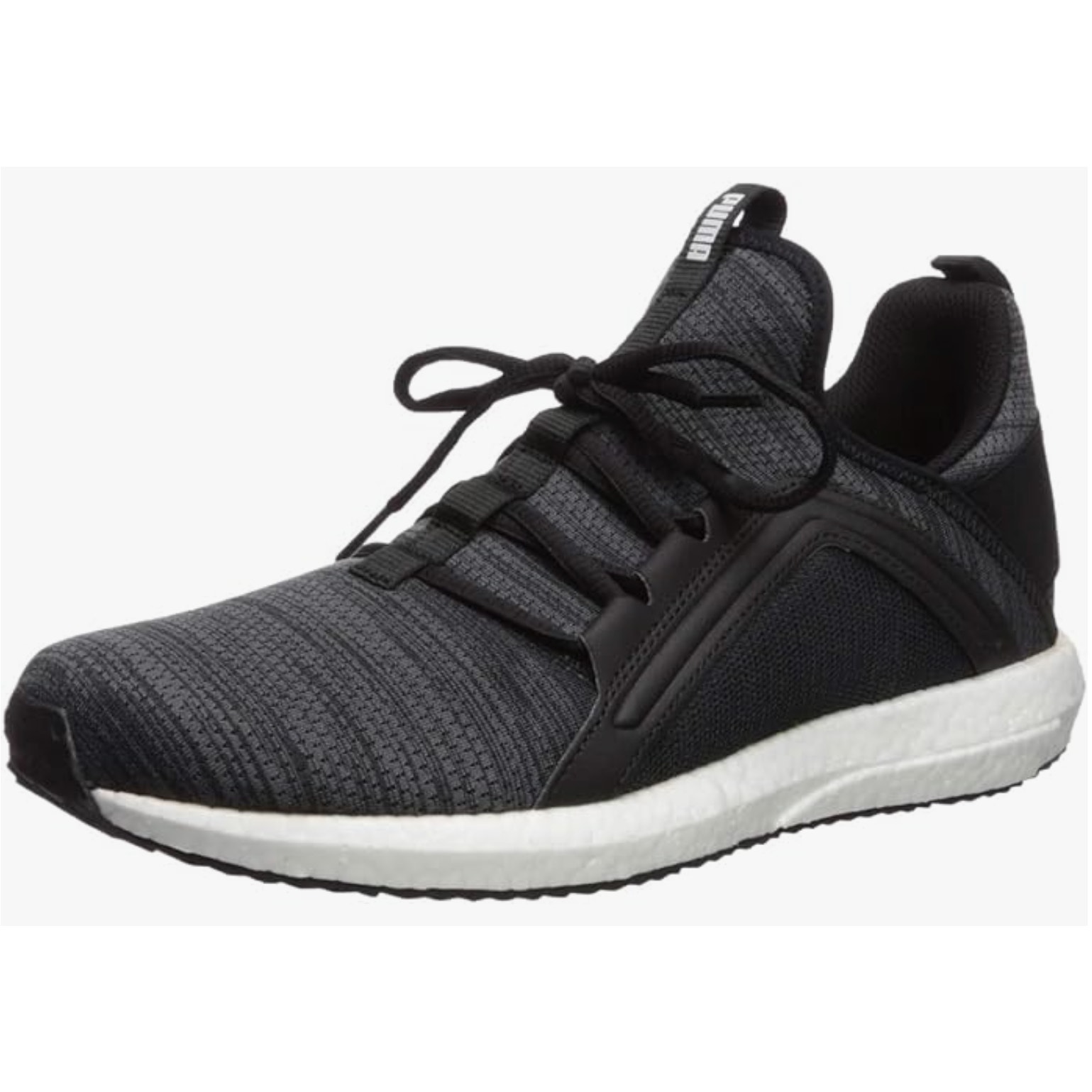 Puma Men's Mega NRGY Knit Sneaker, Black-IronGate-White, 9.5 M US