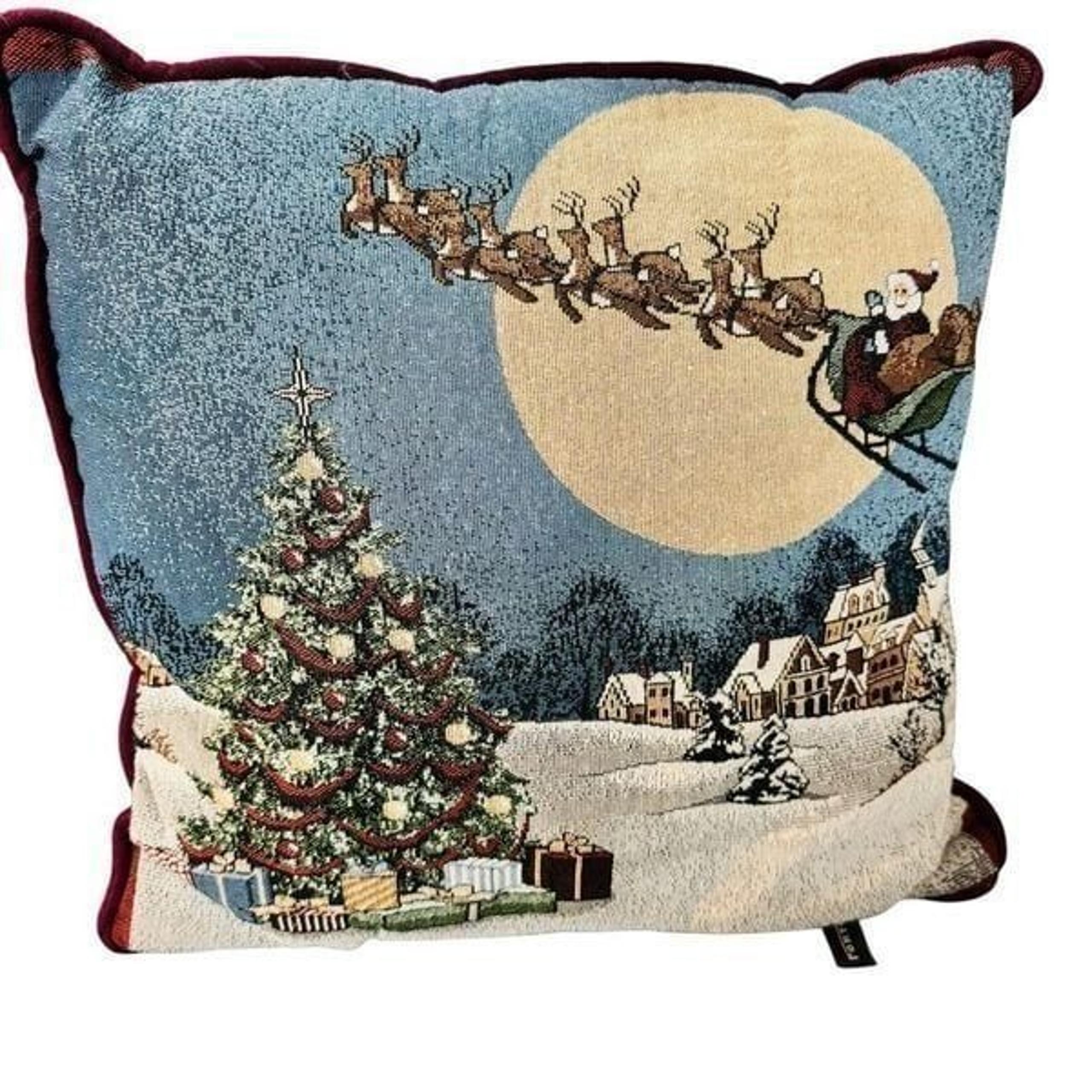Tapestry Christmas Santa Claus decorative pillows (2)