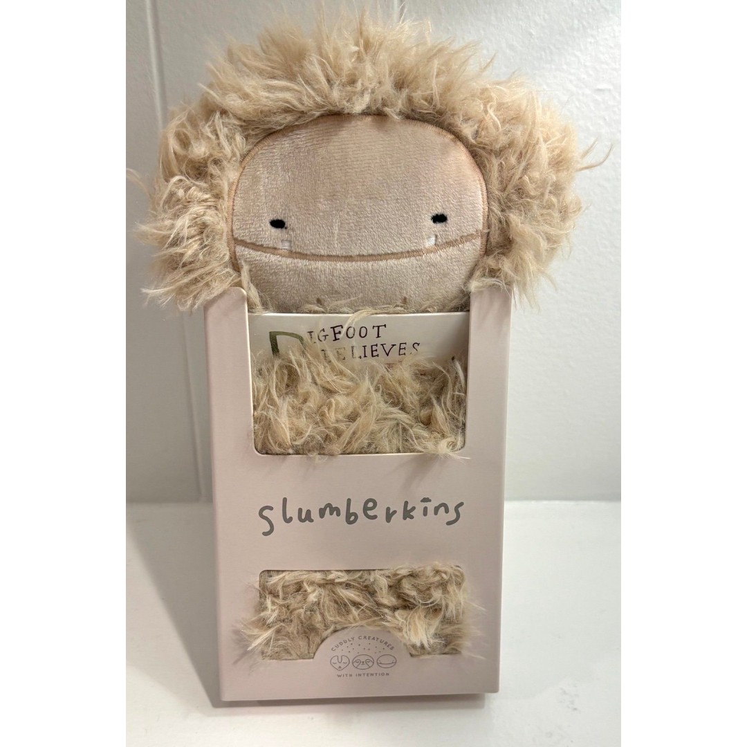 Slumberkins OG UP ultra plush tan Bigfoot snuggler - NEW VHTF