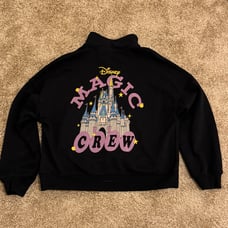Walt Disney World Sorcerer Mickey Castle Magic Crew Quarter Zip Adult Size Large