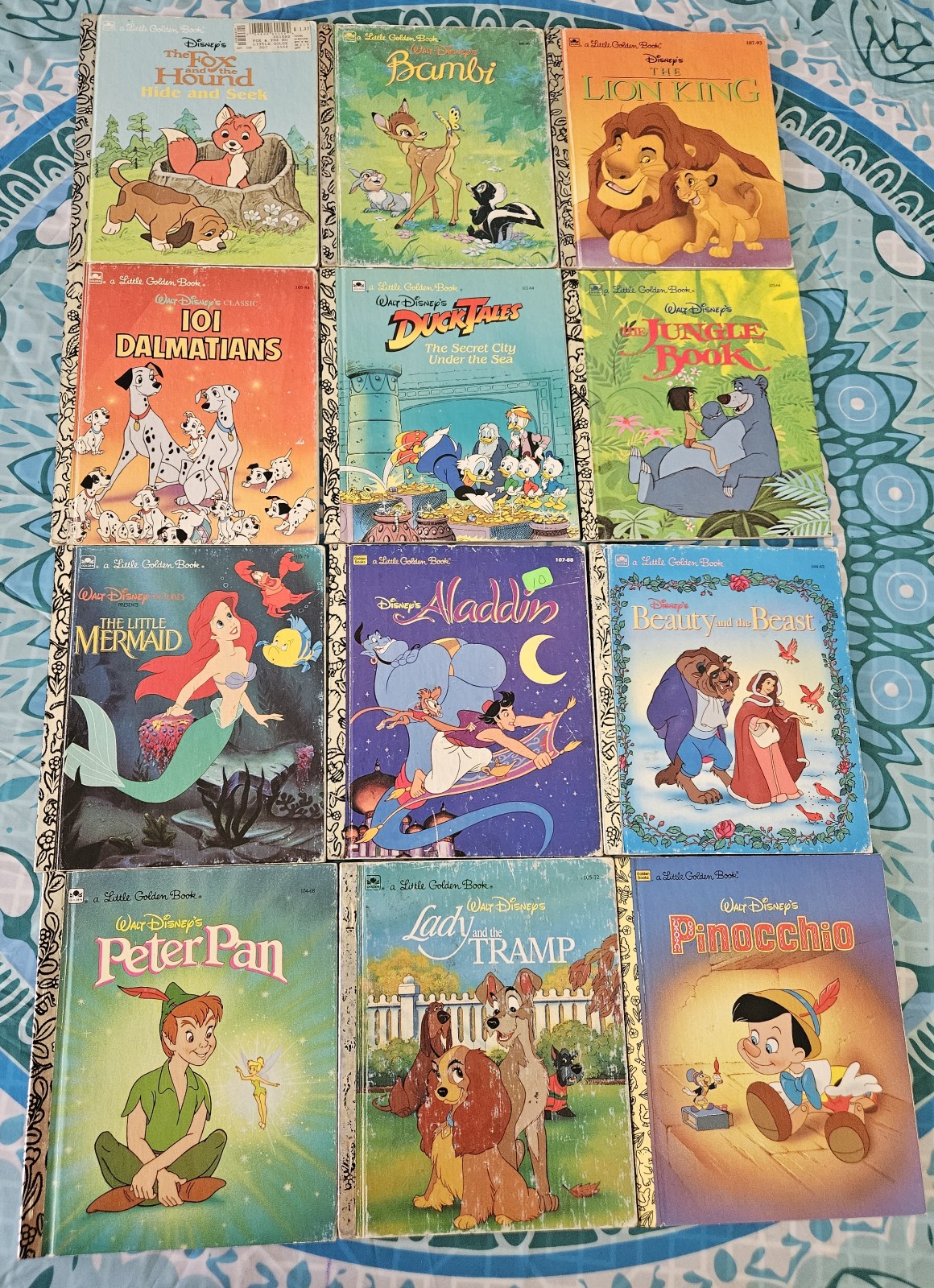 BooksVintage Disney Little Golden Books Lot of 12 (from 1967-1996)