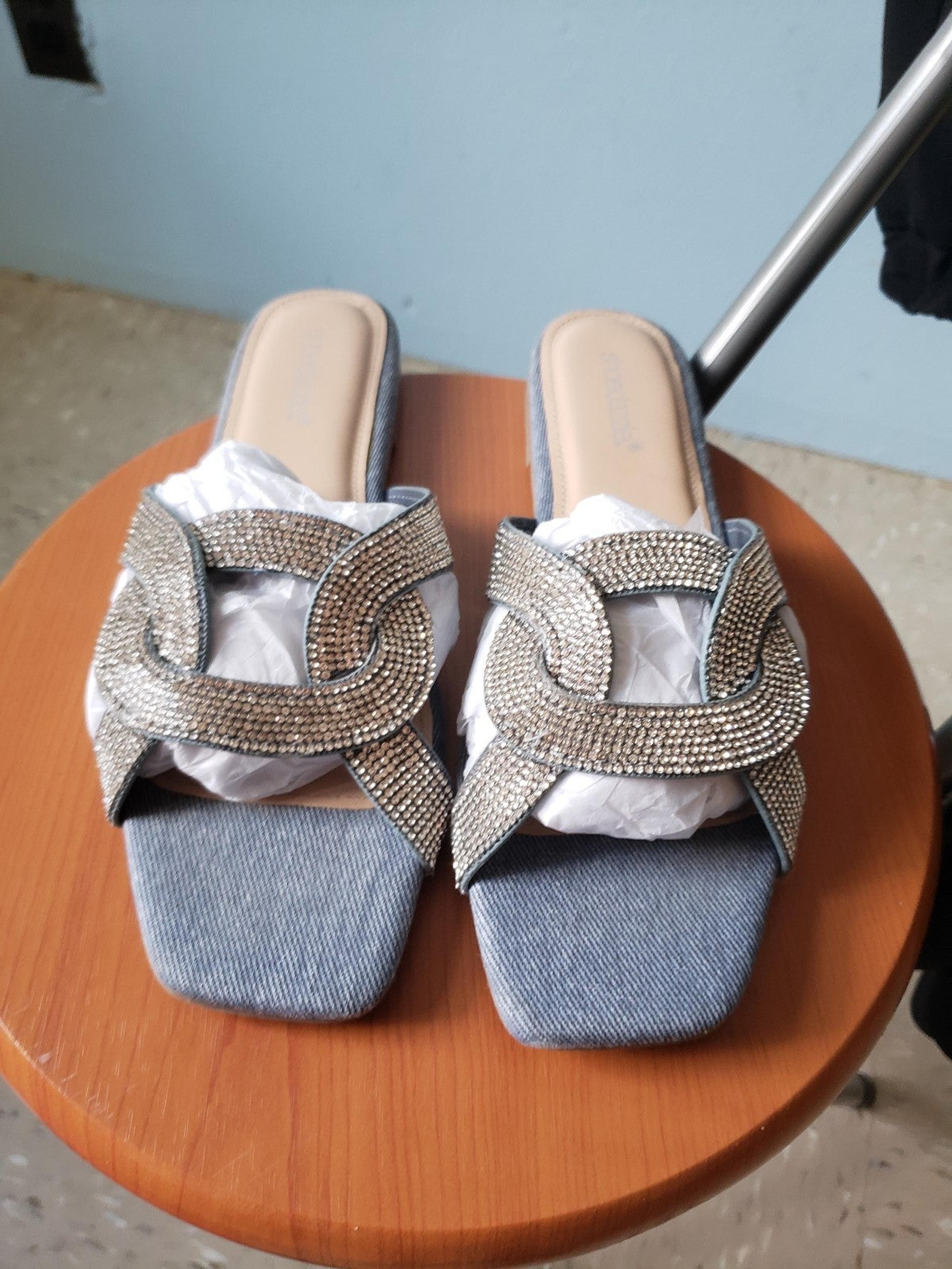 Women denim flats
