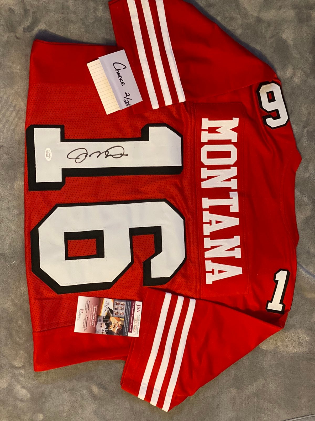 Joe Montana Signed Jersey
