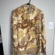 Nike SB hooded sweatshirt Camo beige Tan