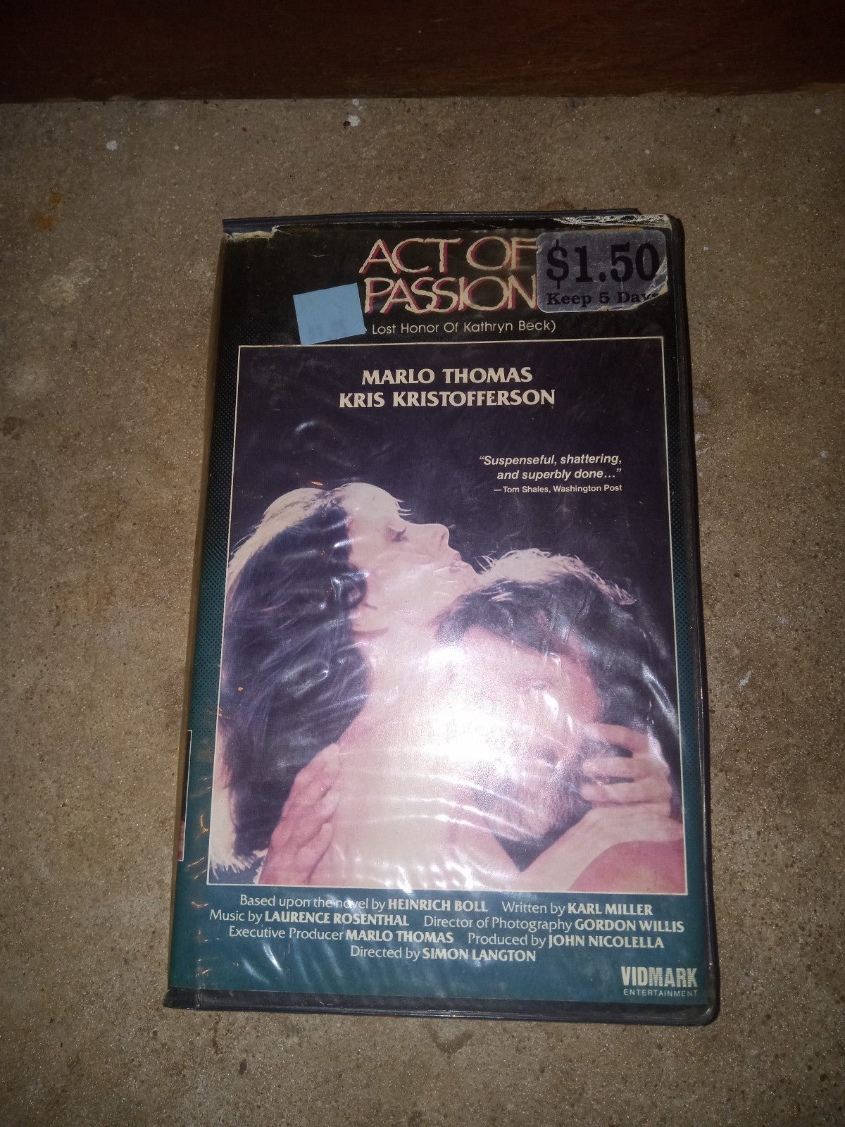 Act of Passion VHS