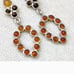 Vintage sterling amber earrings
