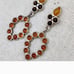 Vintage sterling amber earrings