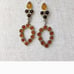 Vintage sterling amber earrings