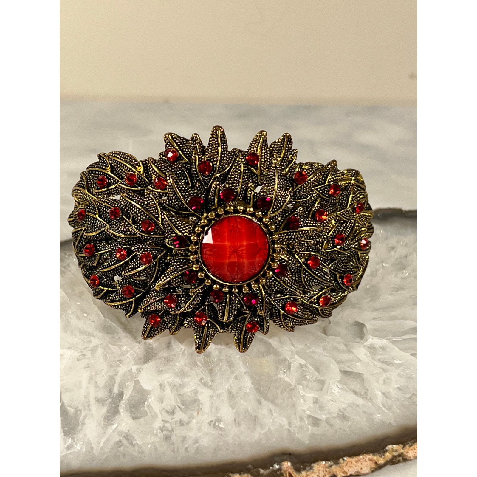 Vintage Brass Cuff Bracelet
